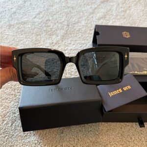 James Oro Black Icon Sunglasses